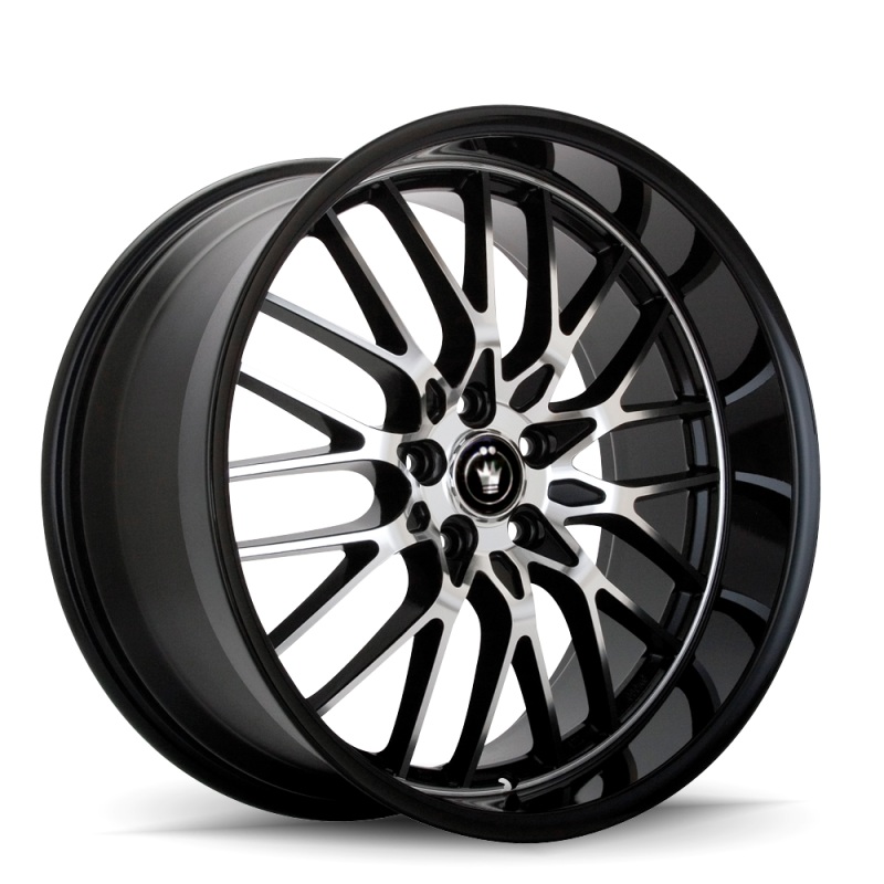 Konig Lace 17×8 5×112 ET45 Black/Machine Spoke