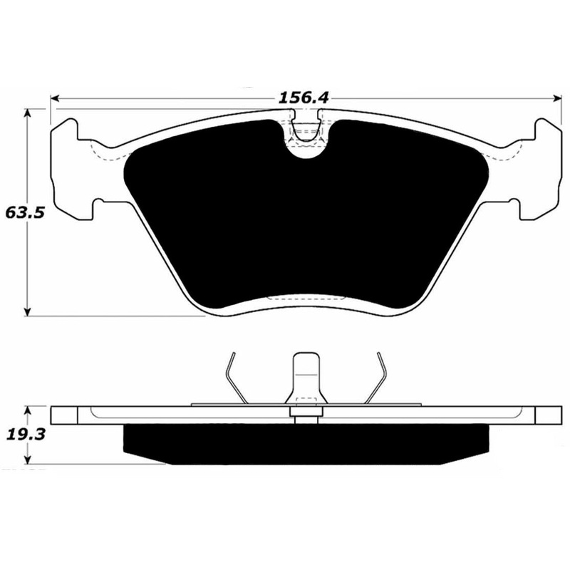 Porterfield Brake Pads for 2000 BMW Z3 M series