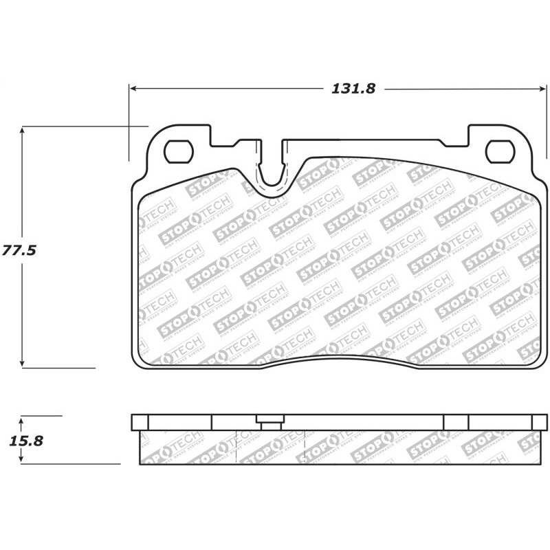 StopTech 07-15 Audi Q7 Street Select Brake Pads – Front