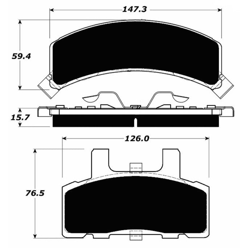 Porterfield Brake Pads for 1993 GMC C1500 2WD