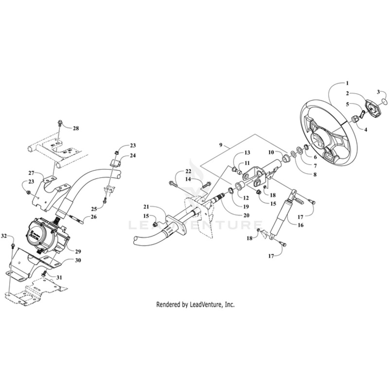 U-Bolt-M6X1.0X34.3 By Arctic Cat