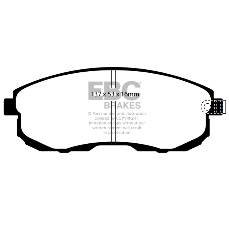 EBC 02-03 Infiniti G20 2.0 Yellowstuff Front Brake Pads