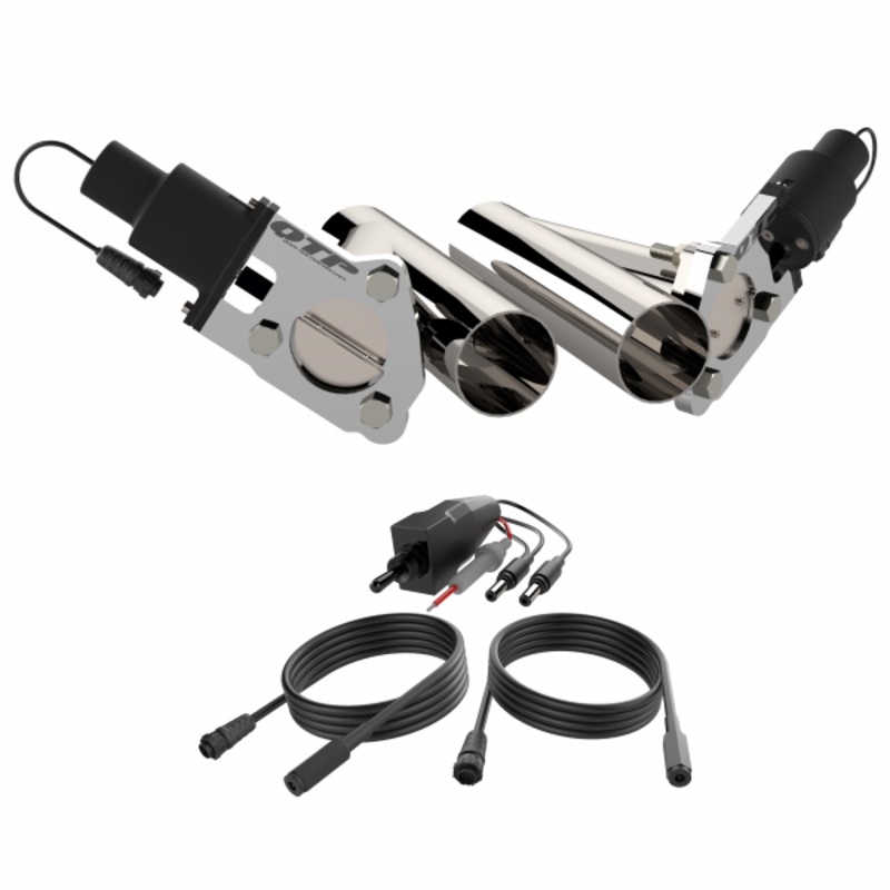 Quick Time Performance Dual 3.5″ QTP Electric Exhaust Cutout Combo Kit