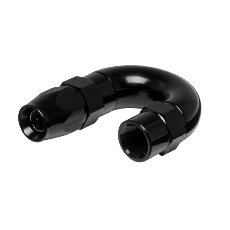 Vibrant -3AN 180 Degree High Flow Hose End Fitting for PTFE Lined Hose – Aluminum
