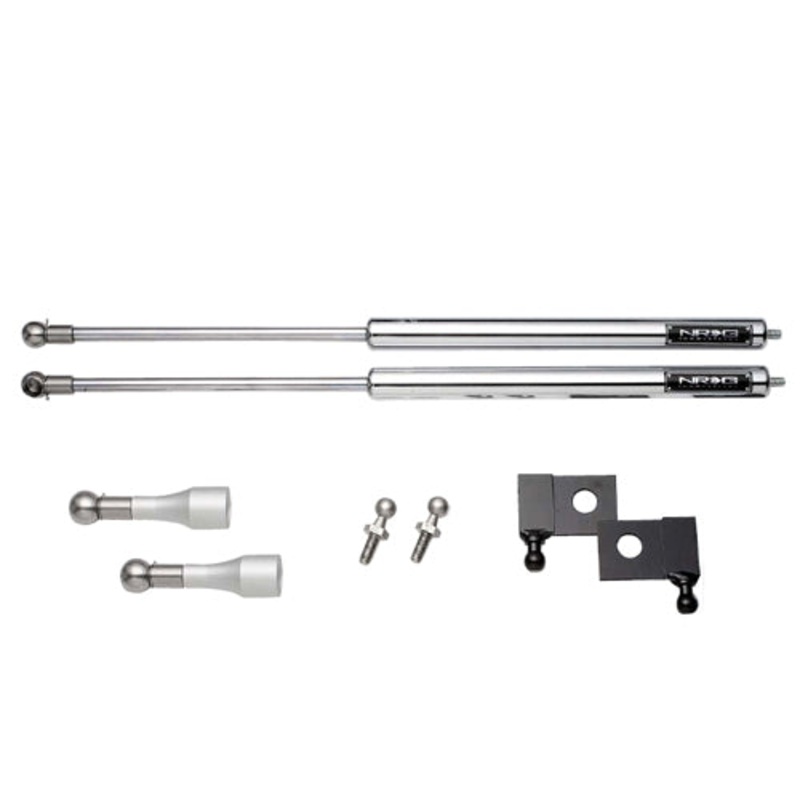 NRG Hood Damper Kit (Polished) – 92-95 Honda Civic