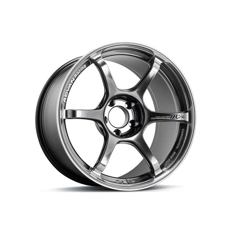 Advan RG-4 18×9.5 +45 5-114.3 Racing Hyper Black & Ring Wheel