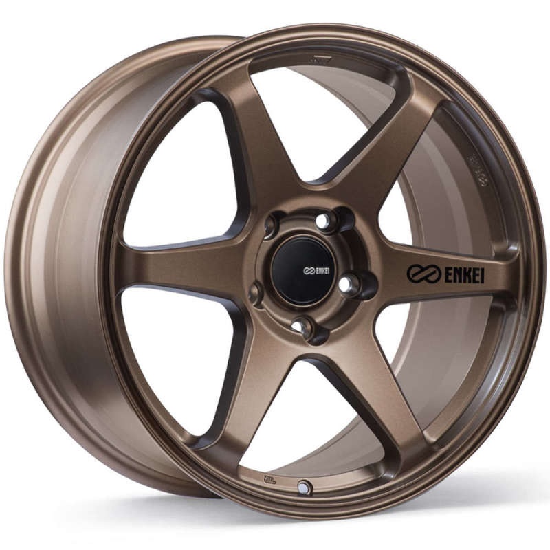 Enkei T6R 17×8 45mm Offset 5×100 Bolt Pattern 72.6 Bore Matte Bronze Wheel