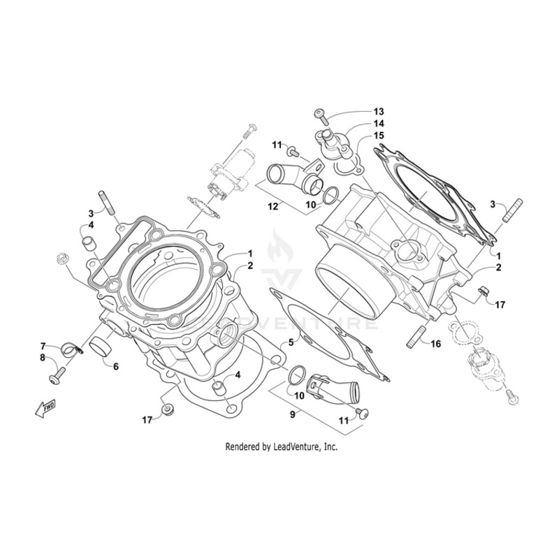 Union,Water Hose-Pkg (45) By Arctic Cat