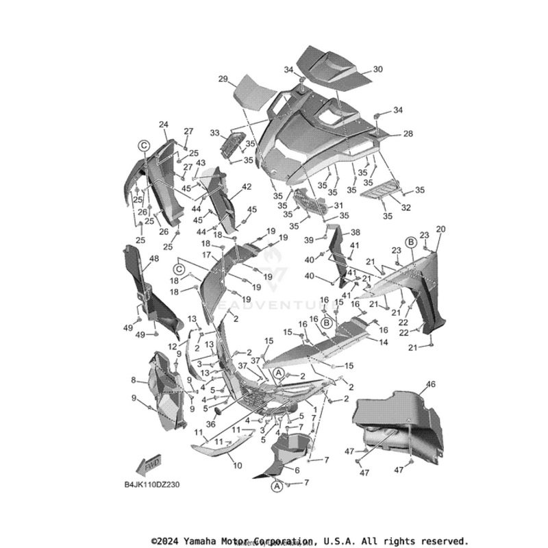 Upper Cover 1 by Yamaha