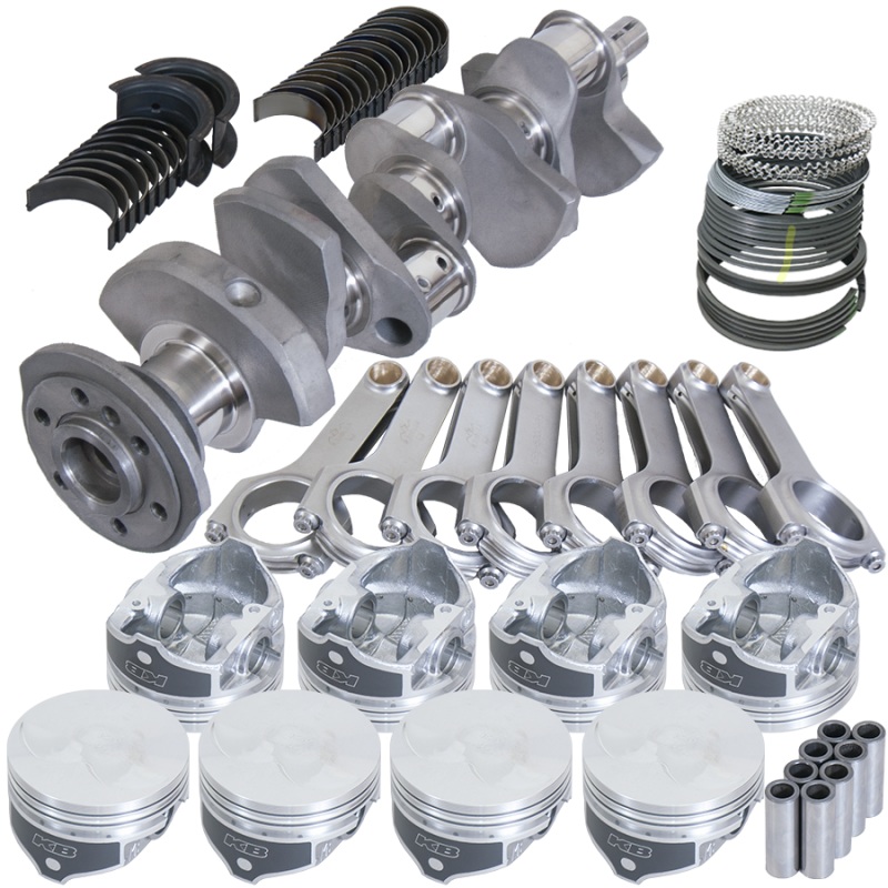 Eagle Chevy 350 3.480in Crank 6.000in H-Beam -3.7cc Flat Top 4.000in Pistons Rotating Assembly