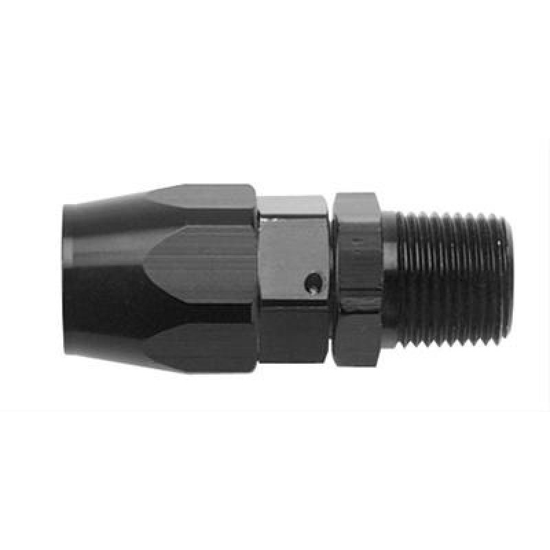 Fragola -6AN Straight Hose End x 1/4 NPT – Black