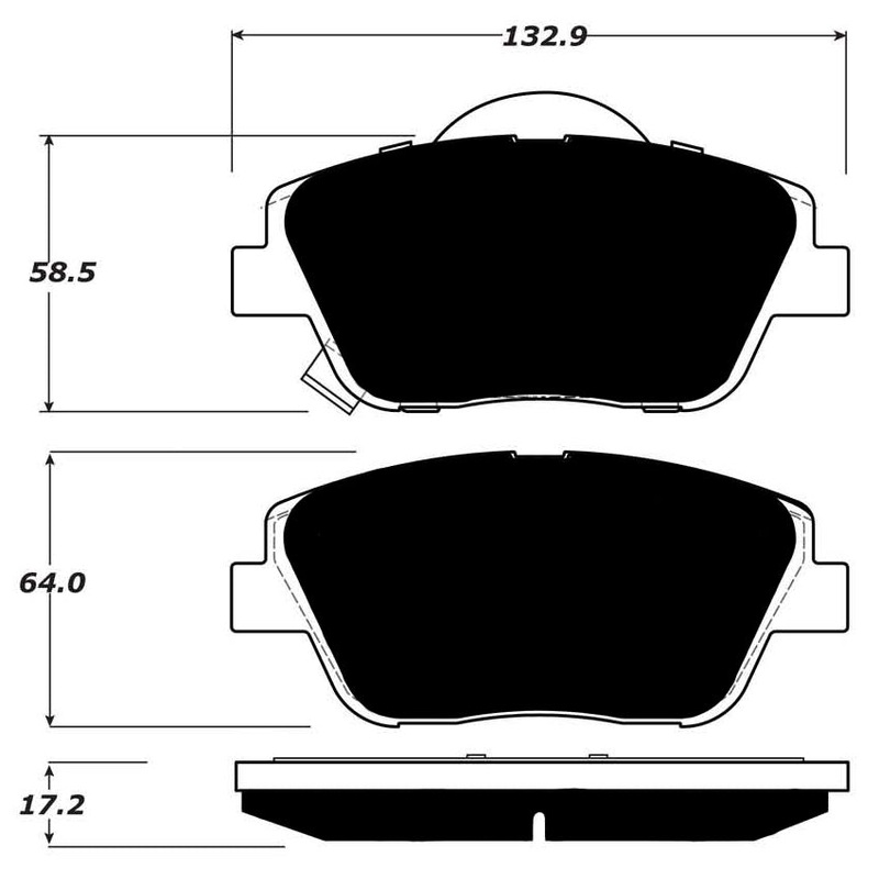Porterfield Brake Pads for 2010 HYUNDAI SONATA