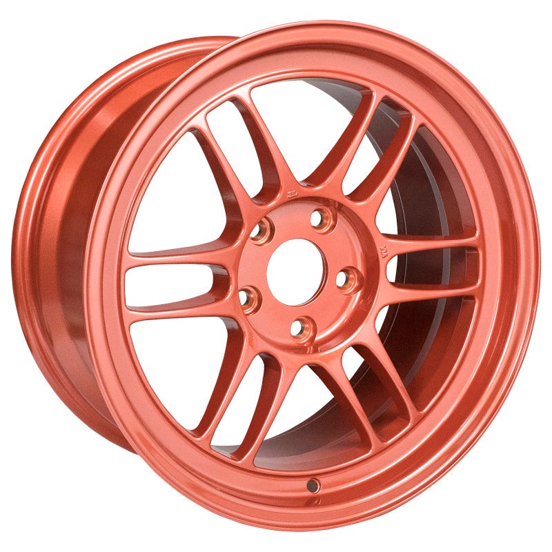 Enkei RPF1 17×9 5×114.3 35mm Offset 73mm Bore Orange Wheel