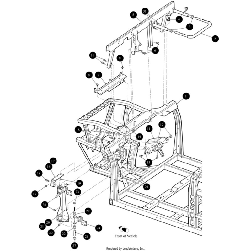 Door Hinge Bracket Mtg Right-Weld by Arctic Cat