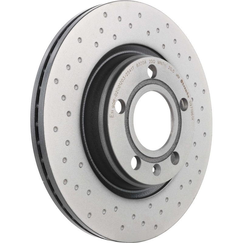 XTRA Drilled Rear Disc Brake Rotor – 09.7196.1X
