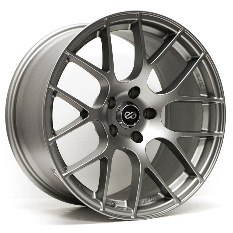 Enkei Raijin 18×8.5 38mm Offset 5×120 Bolt Pattern 72.6 Bore Dia Titanium Gray Wheel *MOQ 40*