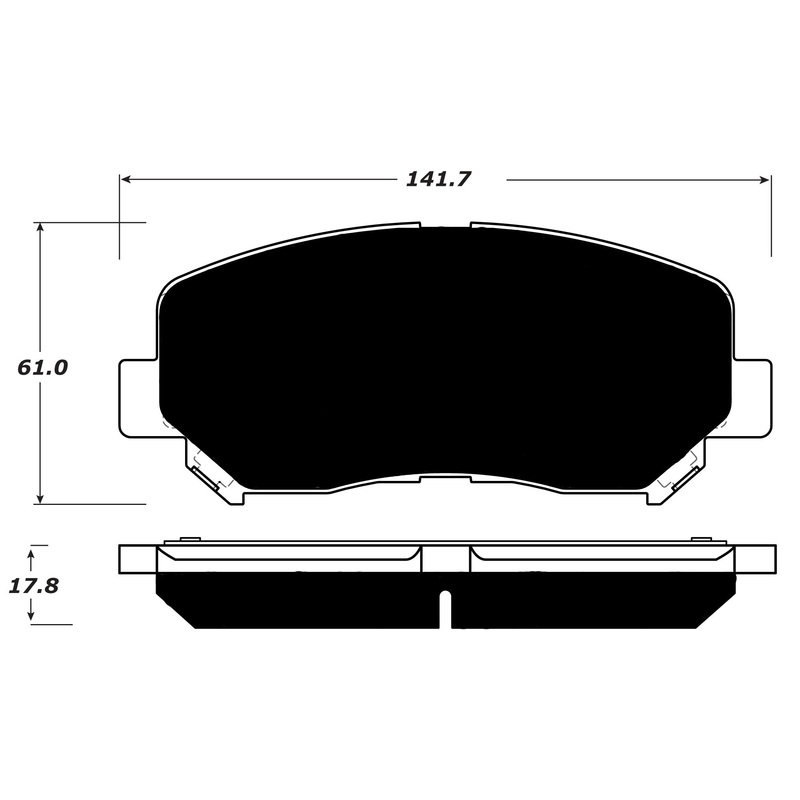 Porterfield Brake Pads for 2013 JEEP CHEROKEE 4 Cyl Single Piston Frt Cal