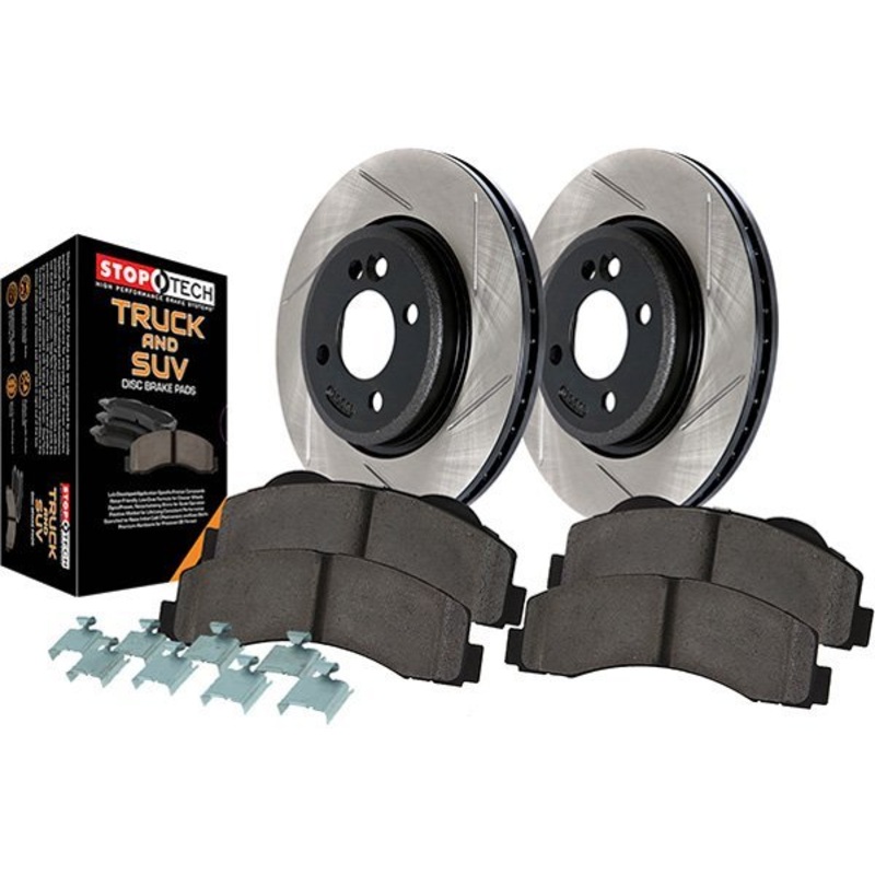 StopTech 07-09 MazdaSpeed3 / 10-12 Mazda 2.5L Front Slotted Sport Brake Kit