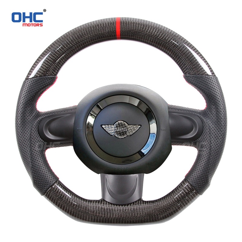 OHC Motors Carbon Fiber Steering Wheel for 02-06 Mini Cooper R50 R52 R53