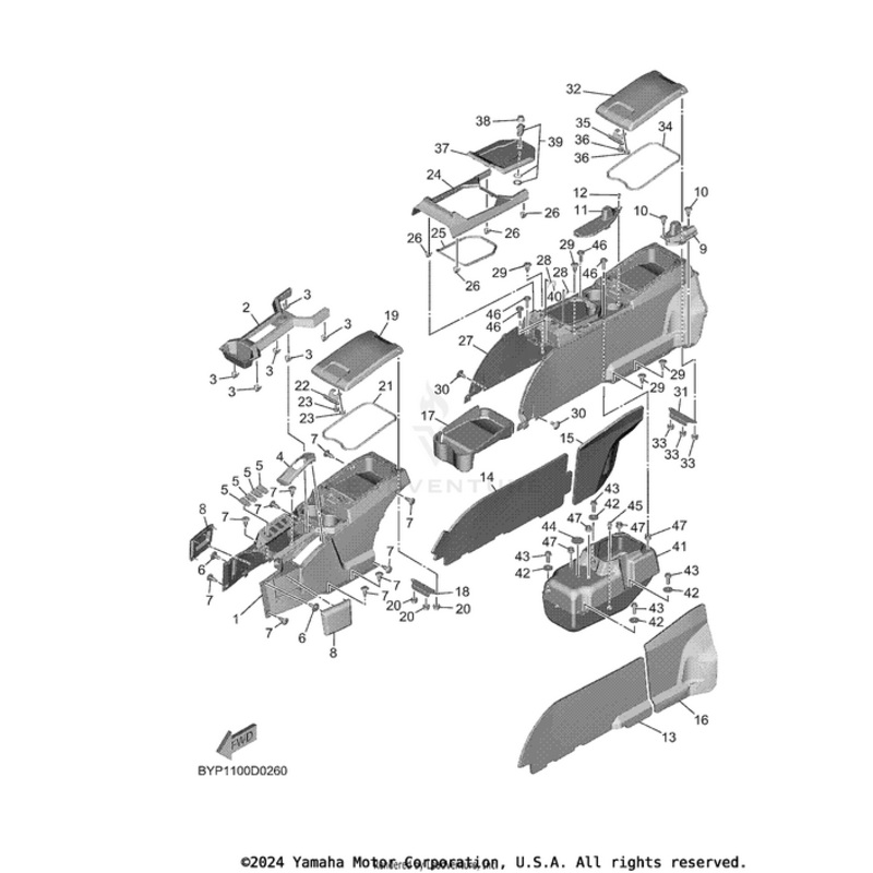 Side Cover Insulator 2 by Yamaha