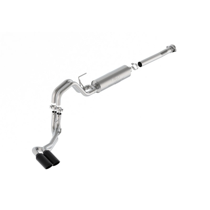Ford Racing 21-24 F-150 122.8in Dual Side Exit Exhaust – Black Tips