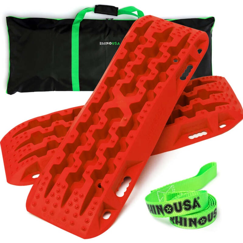 Rhino USA Recovery Traction Boards – Red (Pair)
