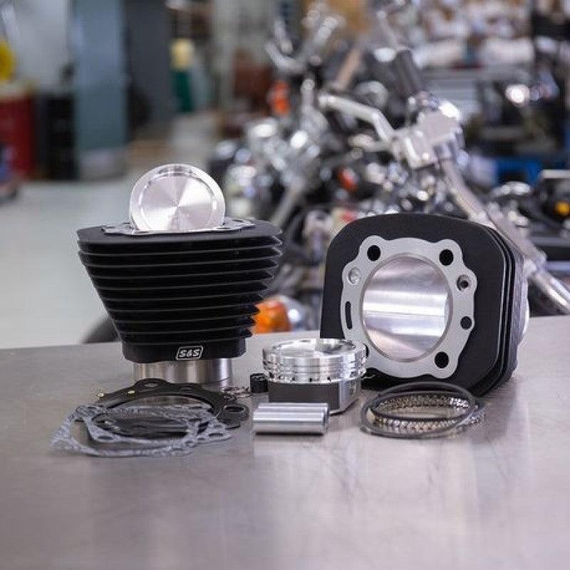 S&S Cycle 86-19 Sportster Models 883 to 1200cc Conversion Kit – Wrinkle Black