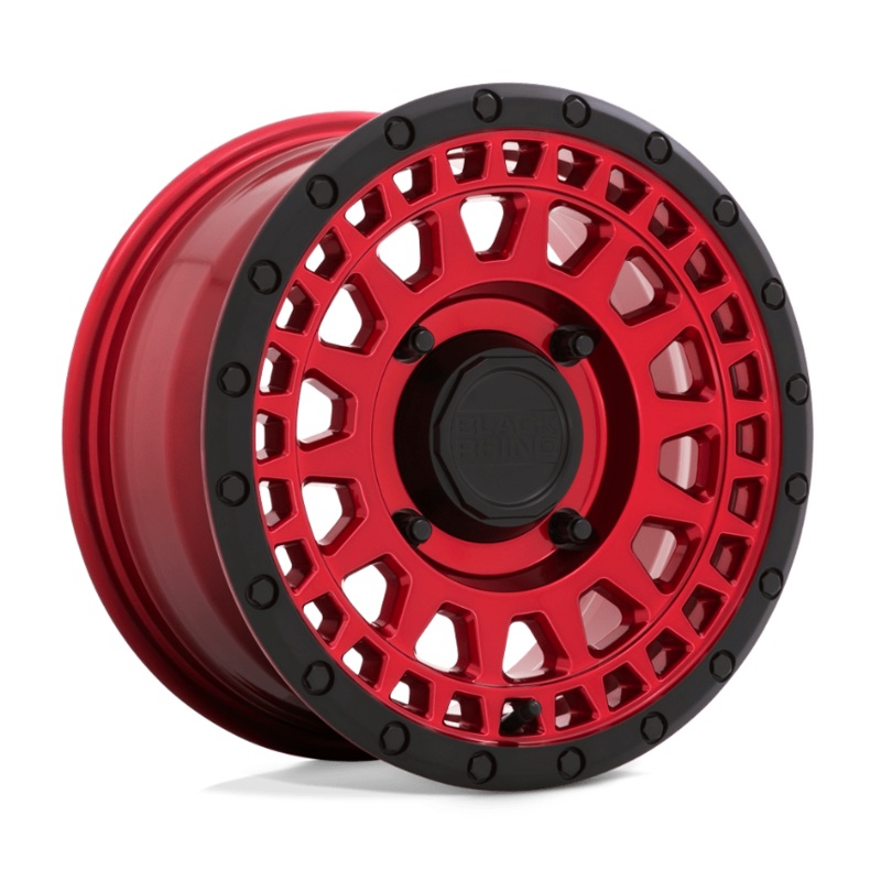 14×7.0 Black Rhino Parker UTV Candy Red w/ Black Lip