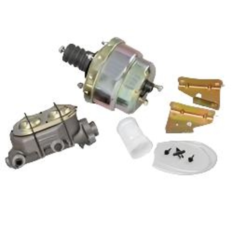 New Booster/Master Cylinder Combo, 7″, Dual Bowl, 1″ Bore W/Brackets. A28150