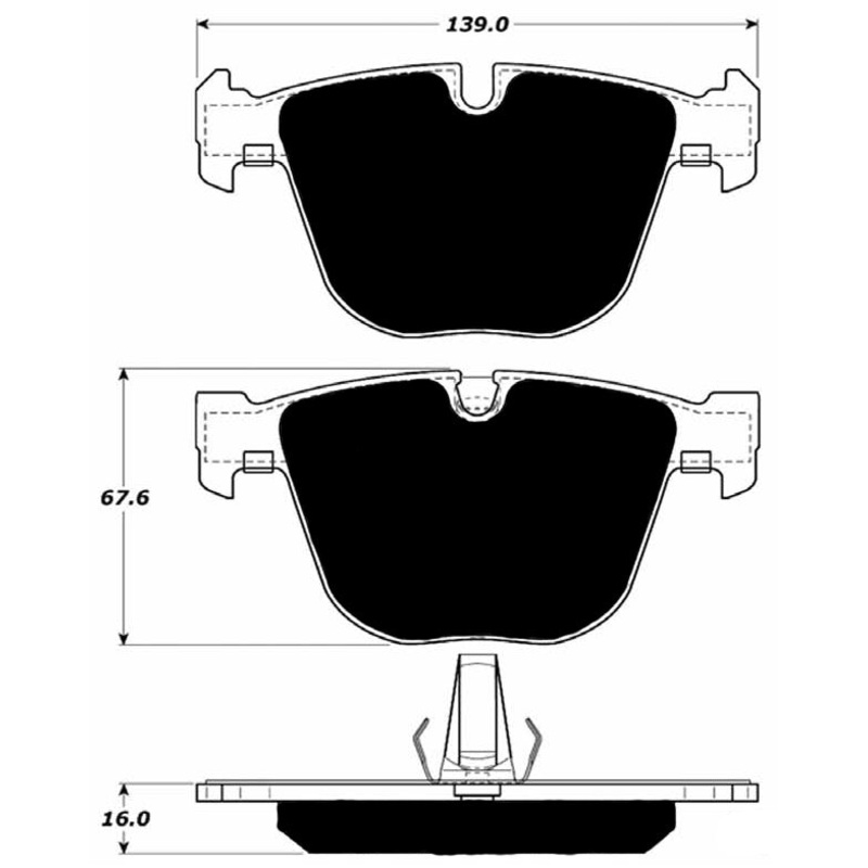 Porterfield Brake Pads for 2009 BMW 535i