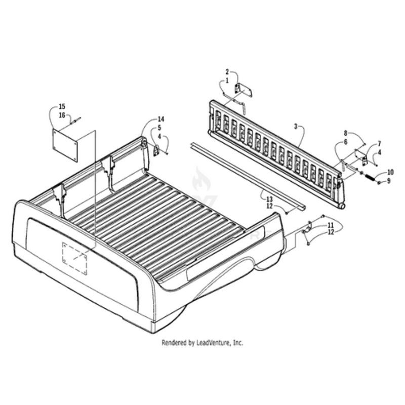 Tailgate Latch Bracket – Left by Arctic Cat