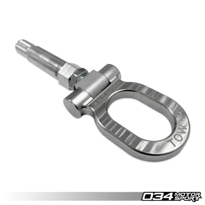 034Motorsport Stainless Steel Tow Hook (105mm) – VW/Audi MQB (Mk7+) (B8+) (B9+)