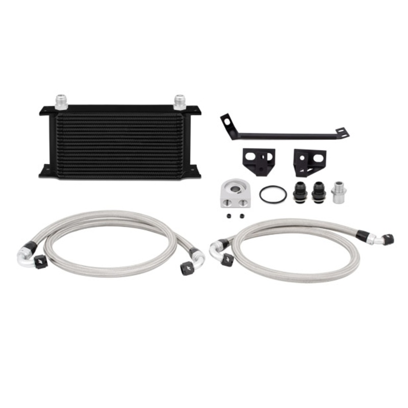 Mishimoto Non-Thermostatic Oil Cooler Kit – Black | 2015+ Ford Mustang Ecoboost (MMOC-MUS4-15BK)