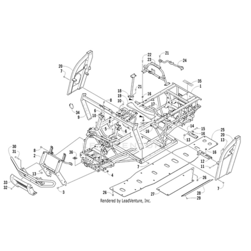 Seat Support – Left by Arctic Cat