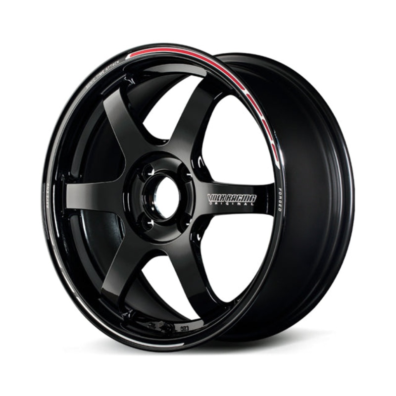Volk Racing TE37 Sonic Time Attack Wheel  – 16×7.0 +49 | 4×100 |  Black / REDOT