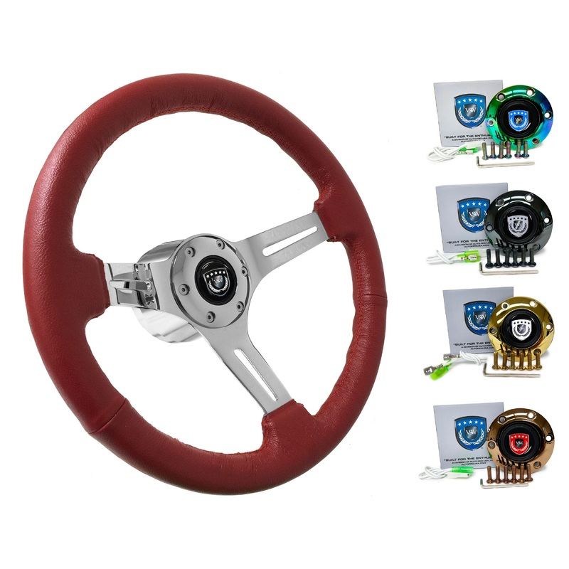 Mazda MX-3 Steering Wheel Kit | Red Leather | ST3012RED