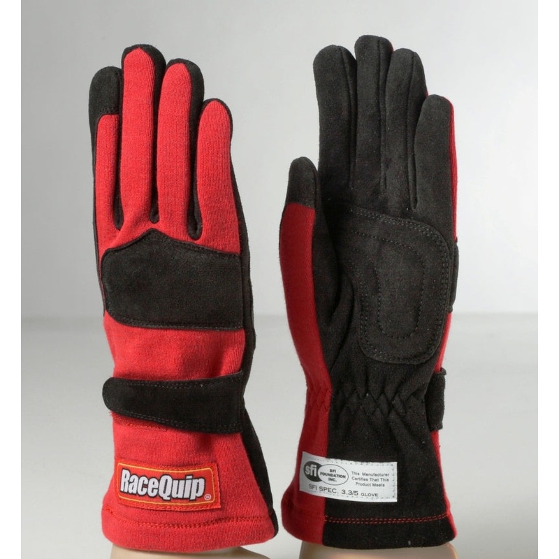 RaceQuip Red 2-Layer SFI-5 Glove – Small