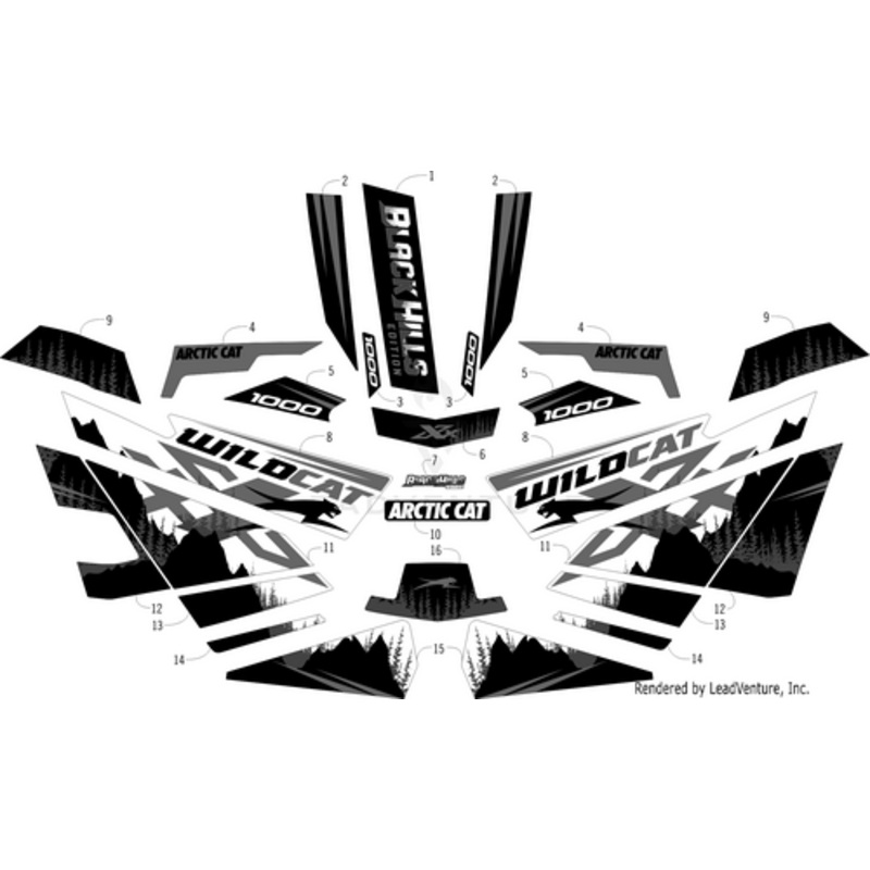 Vent Decal – Scoop – Upper – Left by Arctic Cat