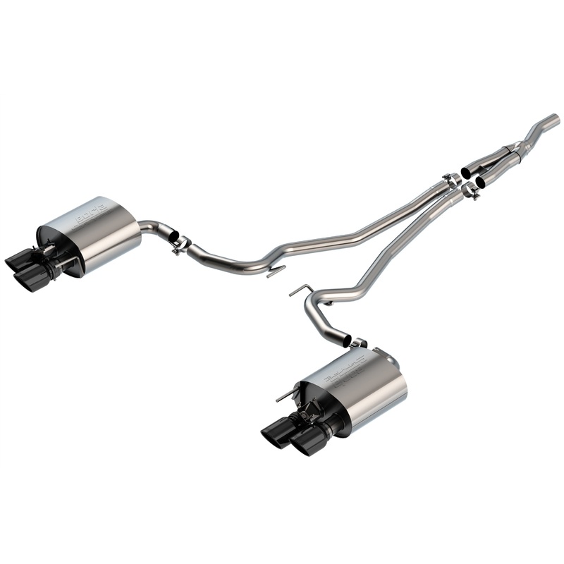 Borla Cat-Back Exhaust System – S-Type | 2019-2020 Ford Mustang 2.3L Turbocharged (140827)