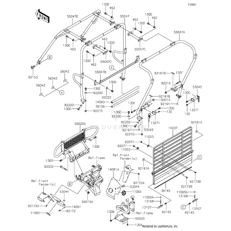 Trim-Seal,L=1157 by Kawasaki