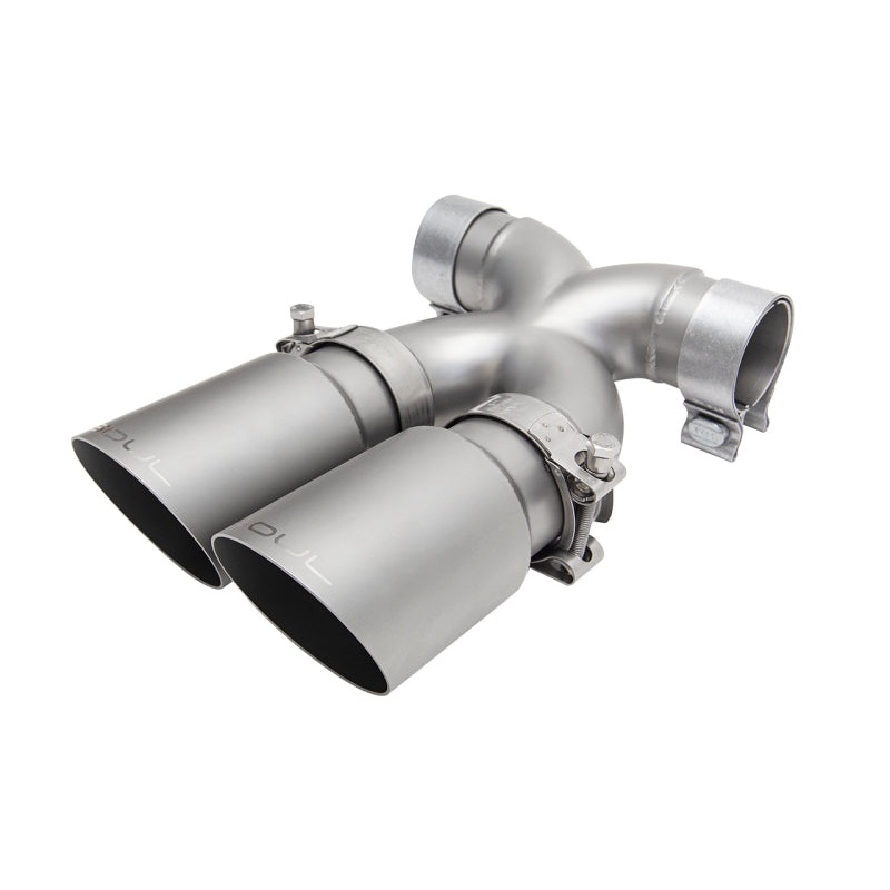 SOUL 13-16 Porsche 987.2 / 981 Cayman / Boxster Bolt-On X-Pipe w/ Tips – Slash Cut Sig Satin Tips