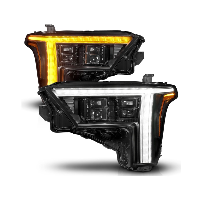 Anzo 2022-2025 Toyota Tundra Z-Series Full LED Projector Headlights Black W/ DRL Switch & Initiation (Does Not Fit Models With Factory LED Projectors)