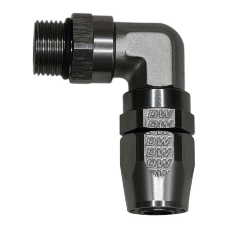 DeatschWerks 10AN ORB Female Swivel 90-Degree Hose End CPE – DW Titanium