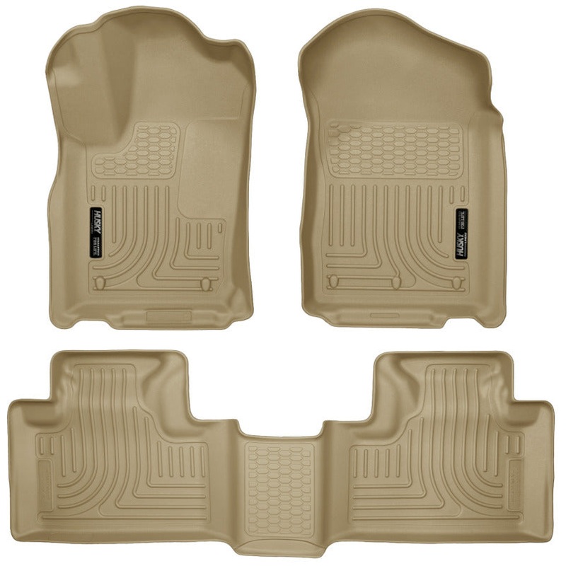 Husky Liners 11-13 Dodge Durango / 11-13 Jeep Grand Cherokee WeatherBeater Combo Tan Floor Liners