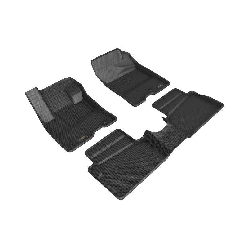 3D MAXpider 2022 Ford Maverick Hybrid  Kagu 1st & 2nd Row Floormat – Black