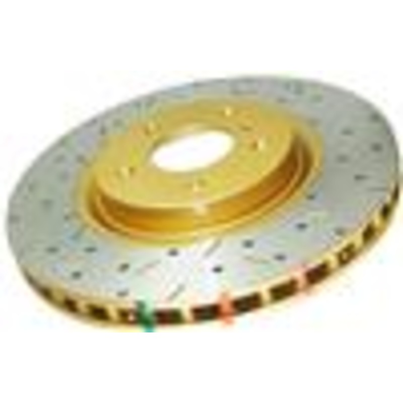 DBA 97-02 Land Rover Range Rover 4.0L Front 4000 Series Drilled & Slotted Rotor