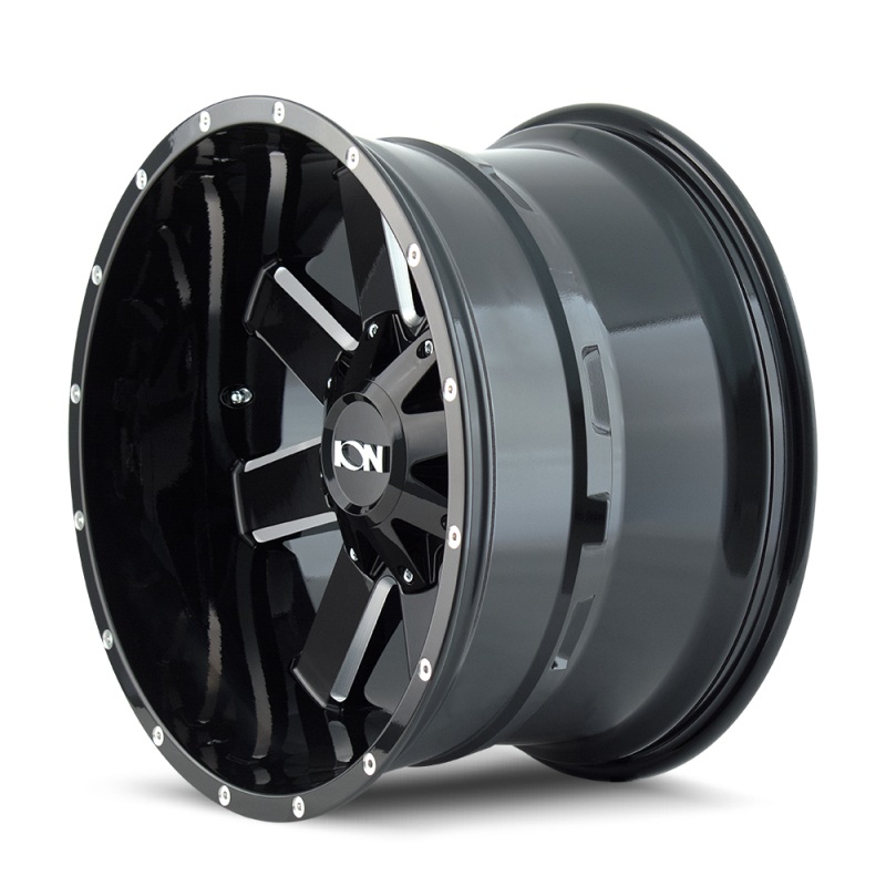 ION Type 141 17×9 / 5×127 BP / 18mm Offset / 87mm Hub Gloss Black Milled Wheel