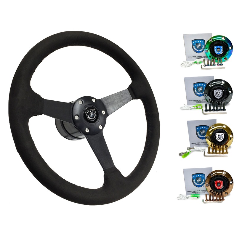 Mazda MX-3 Steering Wheel Kit | Black Ultralux Suede | ST3582BLK