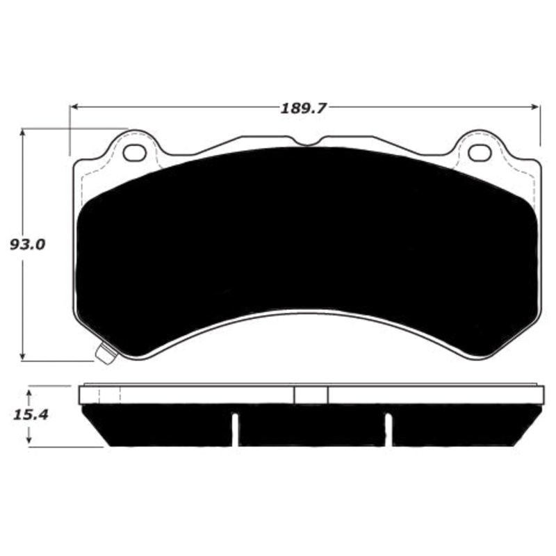 Porterfield Brake Pads for 2017 CHEVROLET Camaro SS Brembo 6 Piston