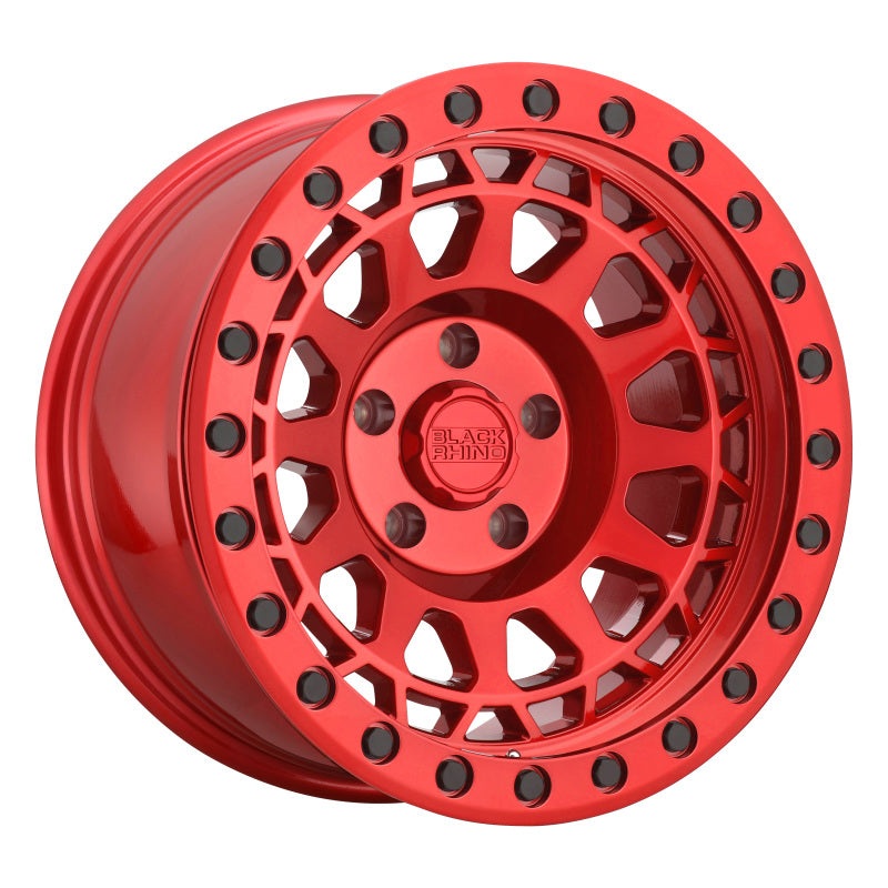 18×9.5 Black Rhino Primm Candy Red w/Black Bolts